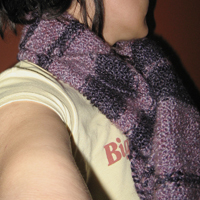 Purple Stripe Scarf